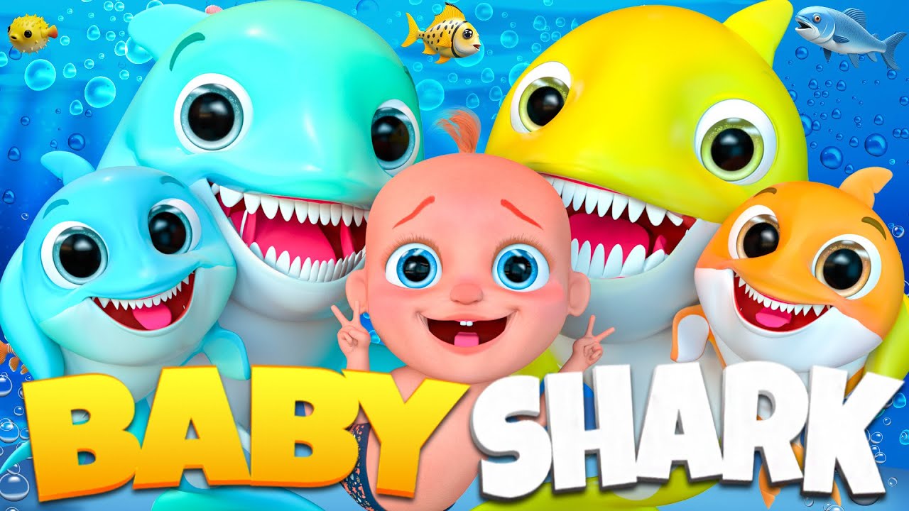 Baby Shark Sea World Adventure & Family 🦈🌊 Nursery Rhymes & Kids Songs 