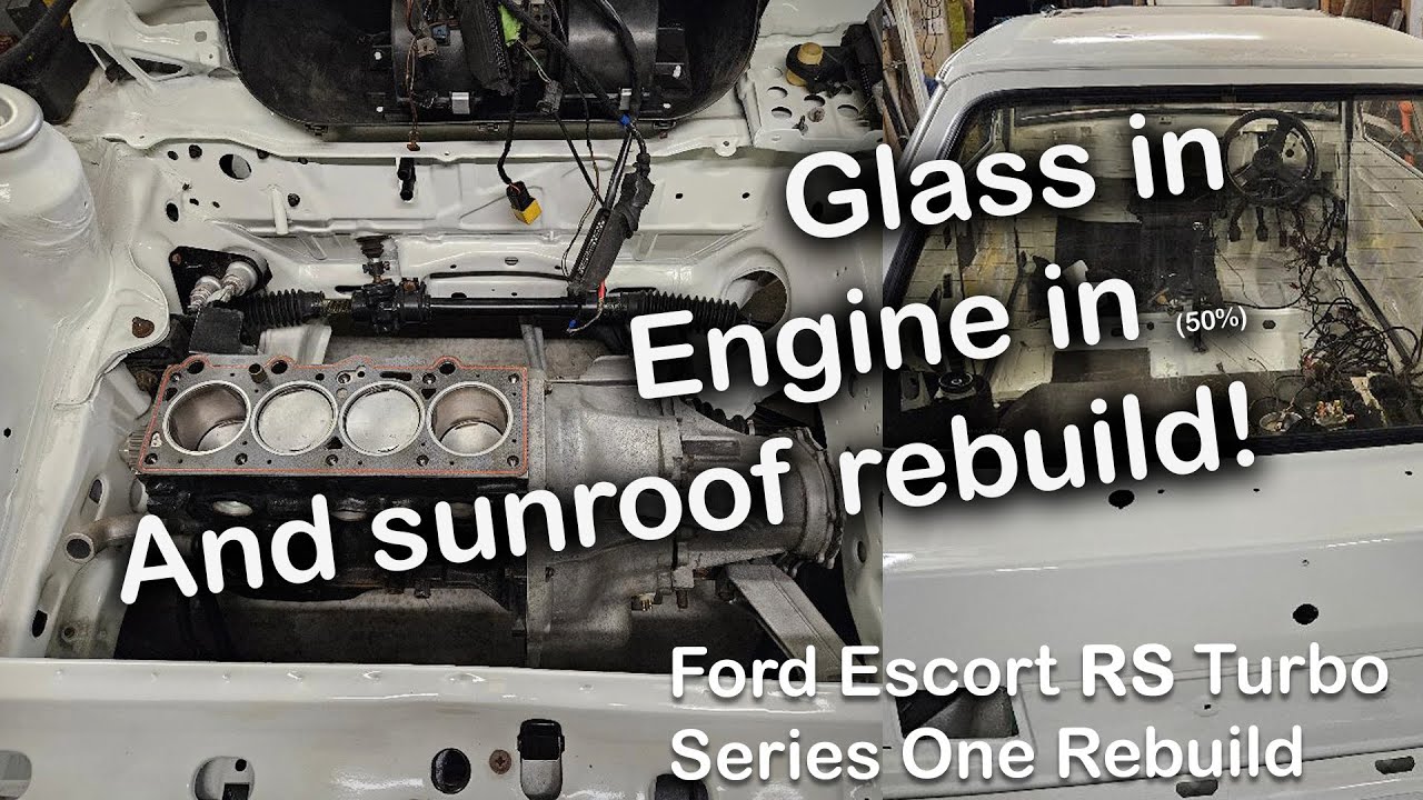 Escort RS Turbo Series One Restoration, Glass and Engine in. Sunroof Restoration!