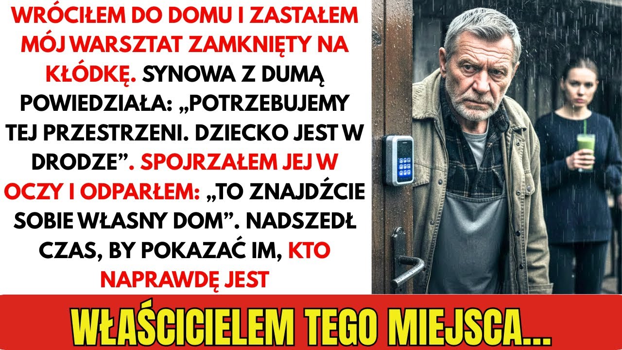 Wróciłem i zobaczyłem kłódkę na moim warsztacie. Synowa zrobiła z niego pokój dziecka… bez pytania