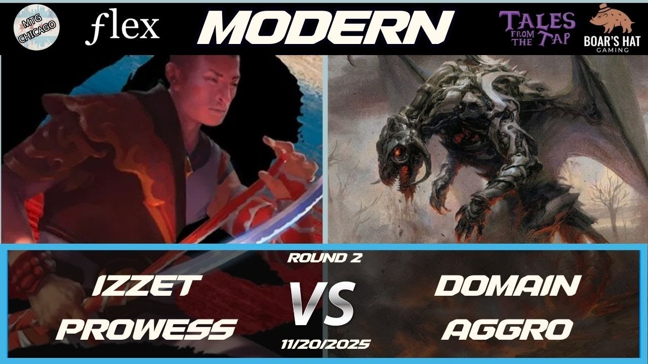 Izzet Prowess kontra Domain Aggro [MTG Modern Runda 2]