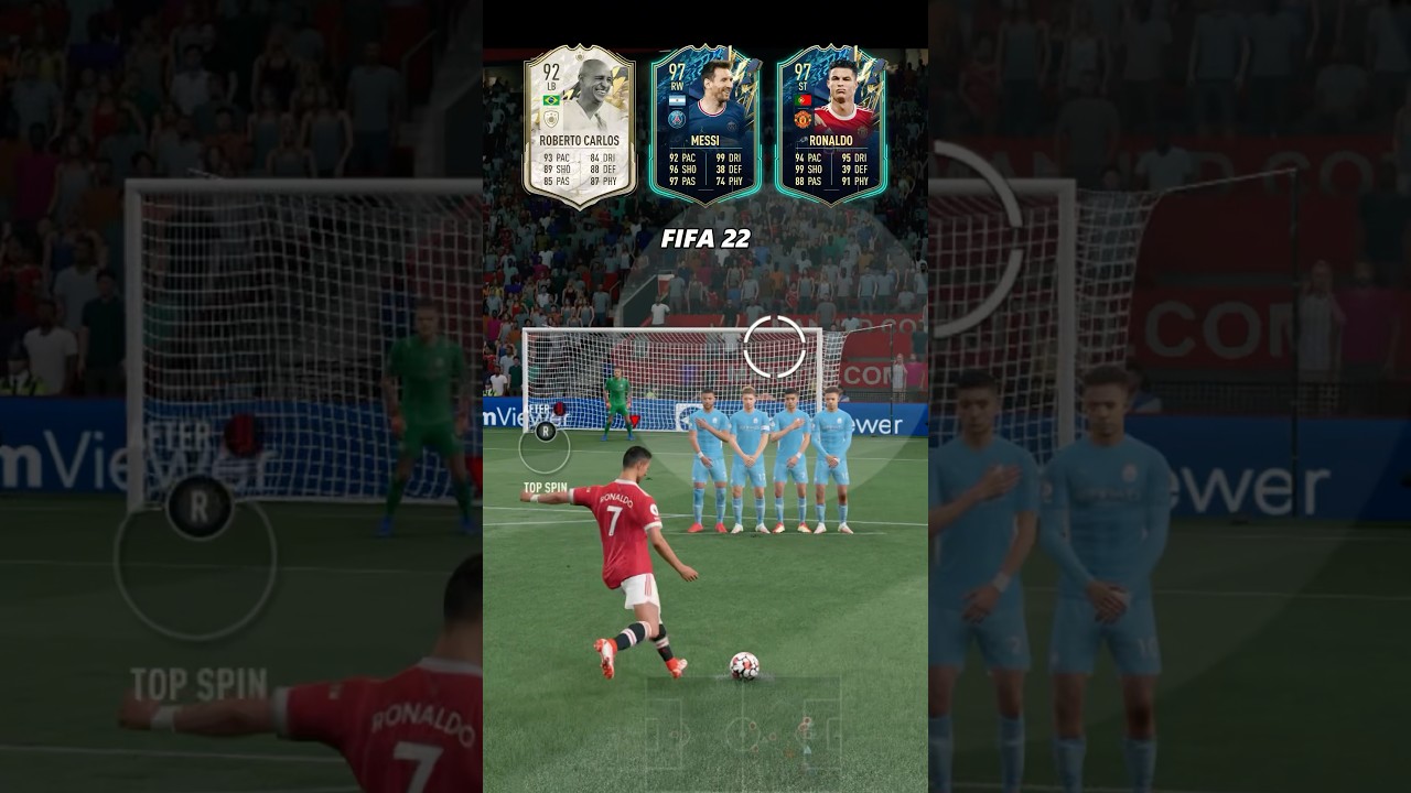 Carlos , Messi & Ronaldo FC 25 vs FIFA 22 Free Kick