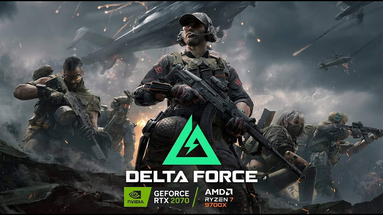 Delta Force R7 9700X+RTX 2070 em QuadHD