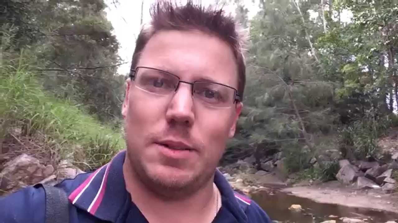 Geocaching - A creek, a spider & a geocache