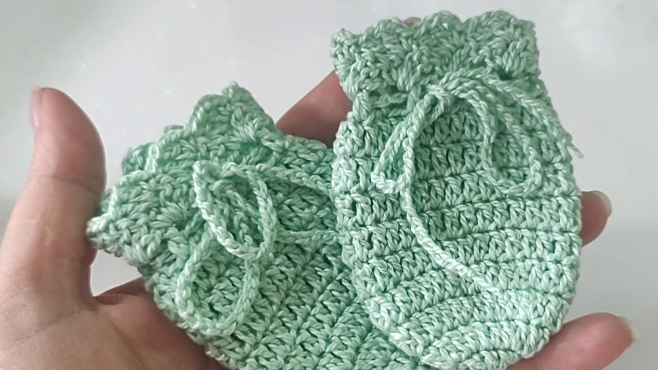 LUVA DE CROCHÊ PARA BEBÊ - LUVINHA DE CROCHÊ PARA RECÉM-NASCIDO - MUITO FÁCIL