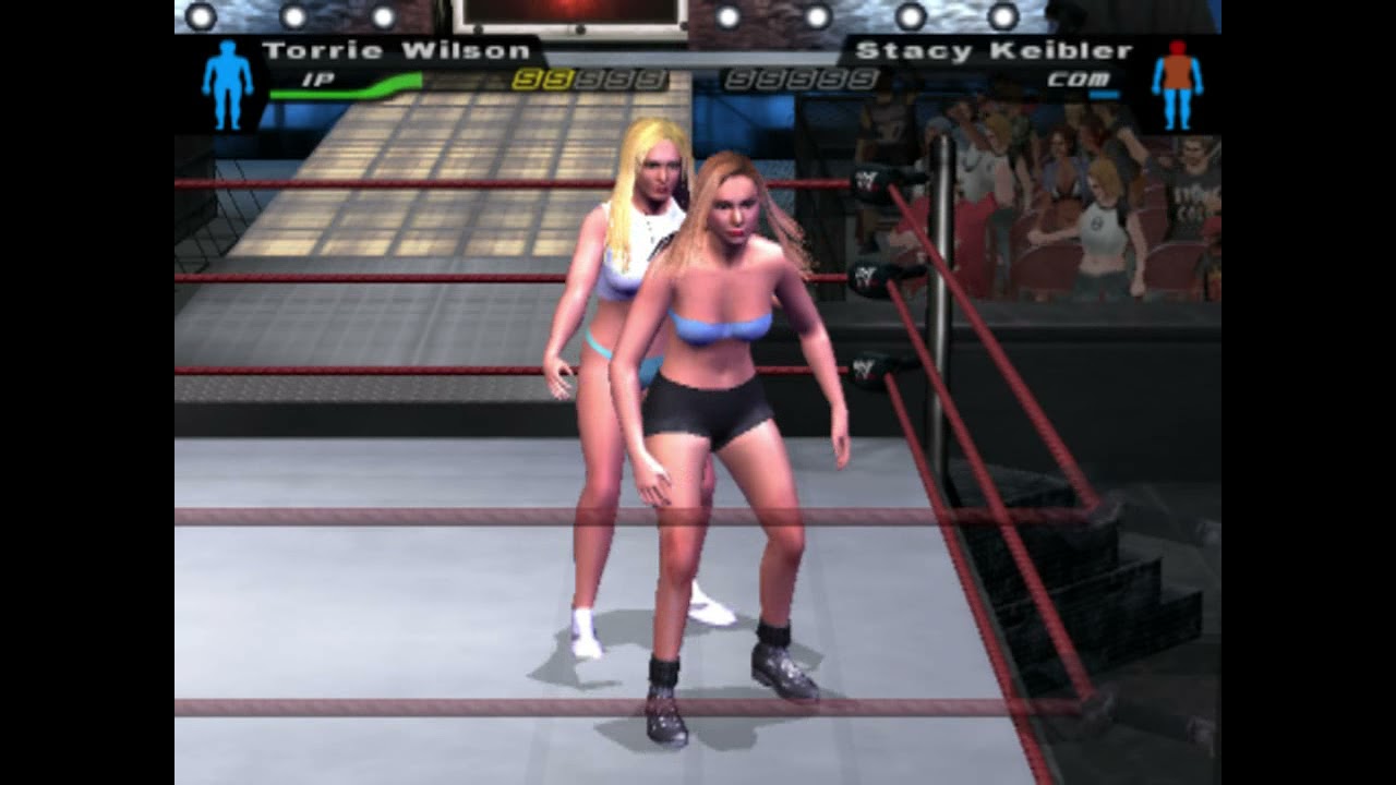 Stacy Keibler v Torrie Wilson - Bras and Panties - Divas WWE Smackdown Here Comes the Pain HCTP PS2