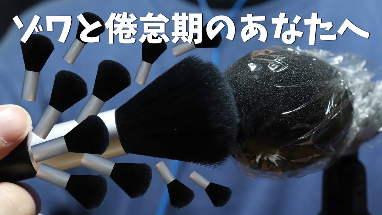 ASMR ゾワゾワの圧が体にビシバシくるマイクブラッシング Intense Mic Brushing
