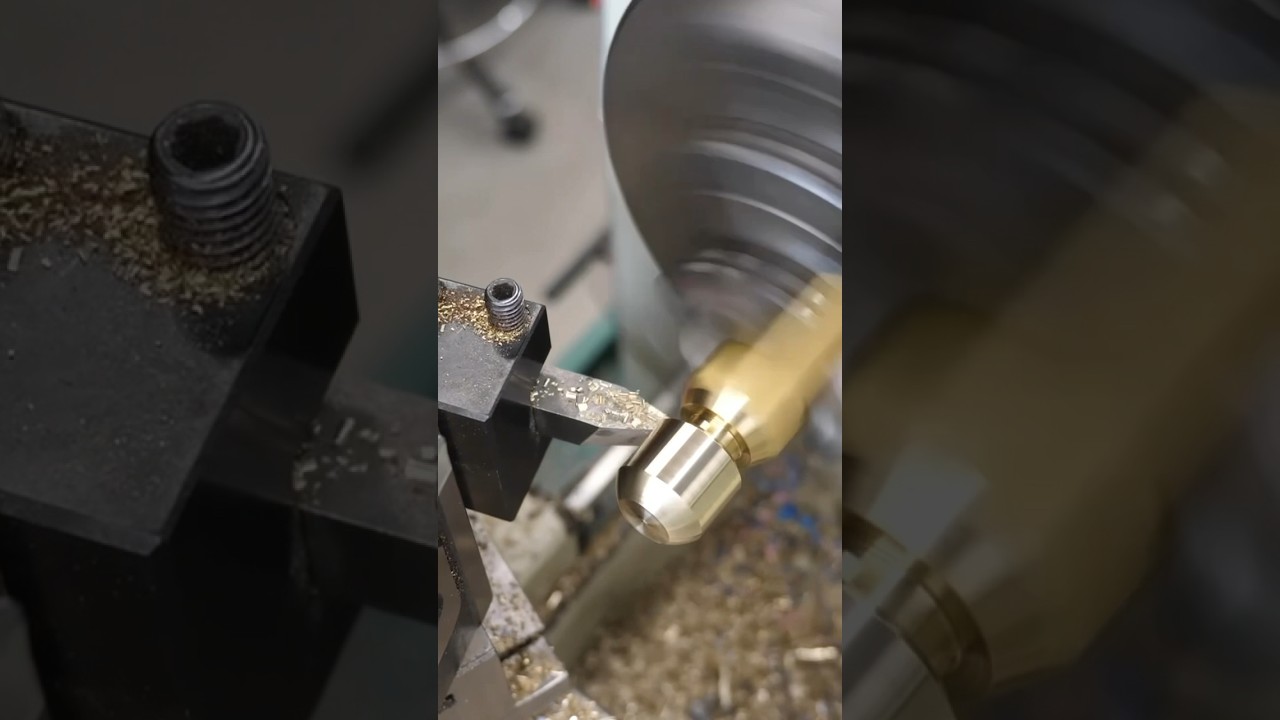 Making a plumb Bob! #machinist #machining #machineshop #lathe #plumbbob