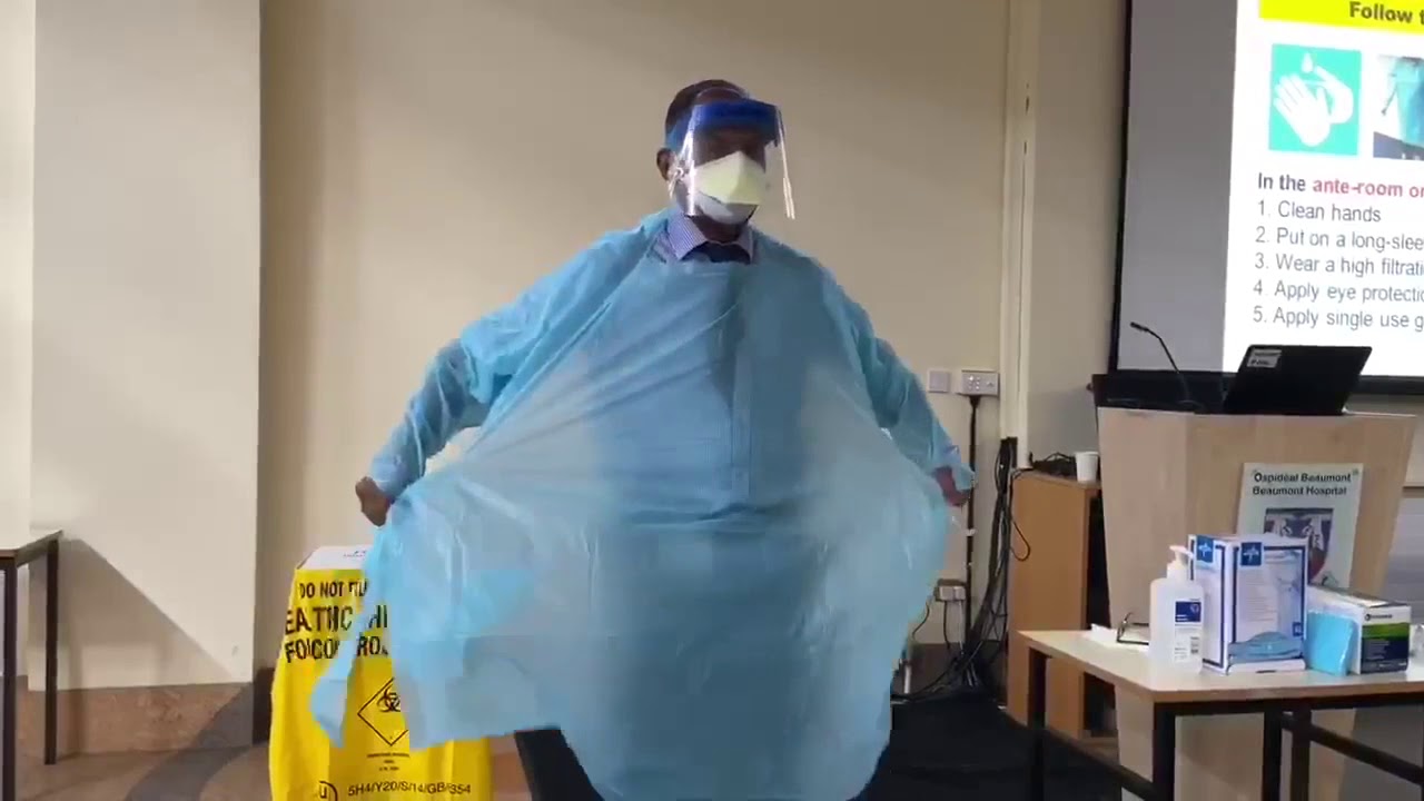 How to wear Gloves, Gown, Face Mask, Eye protection and remove it safely