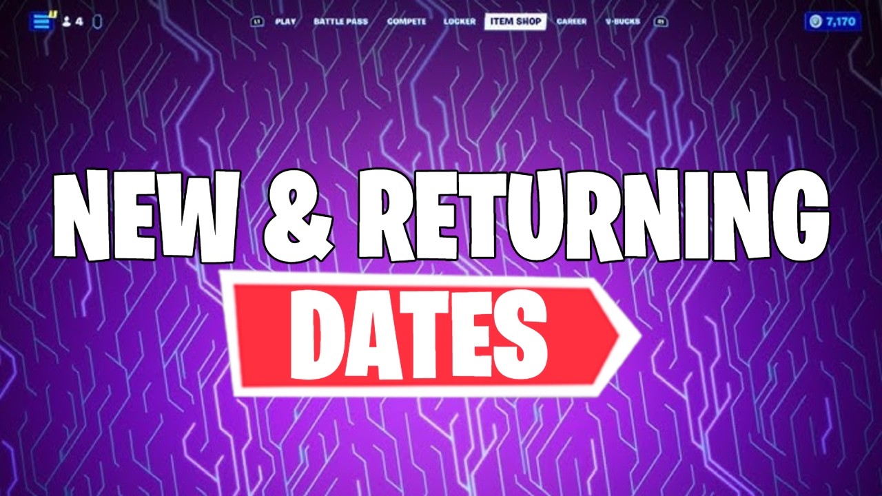 New & Returning ( Collabs, Skins) & Shop Dates - Season 2 Update Fortnite