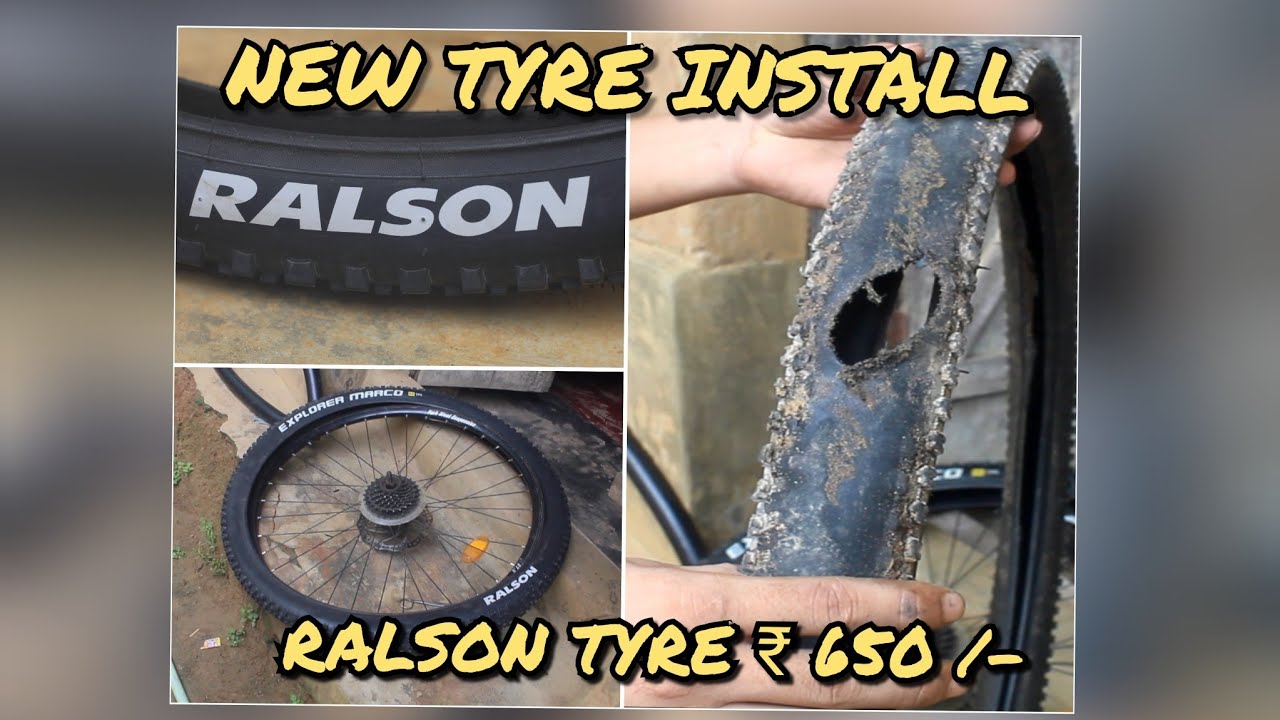 New  MTB Tyre Install