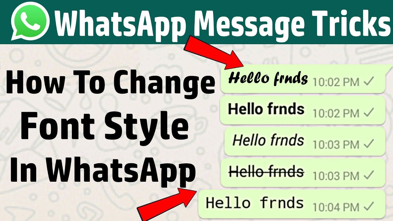 How to Change Text Massage Format In WhatsApp Without Using Any App | WhatsApp Massage Tricks
