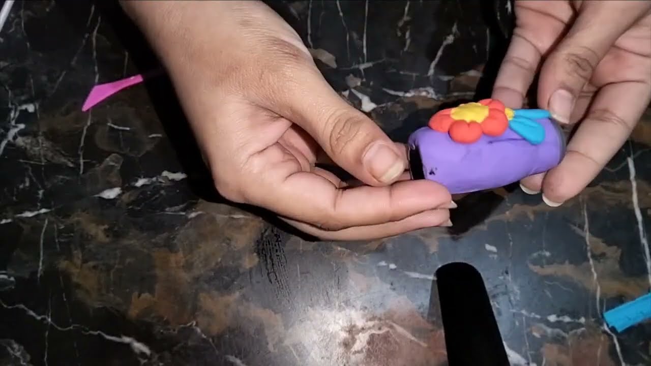 Clay art clay and bottle craft easy to make full step by step tutorial 