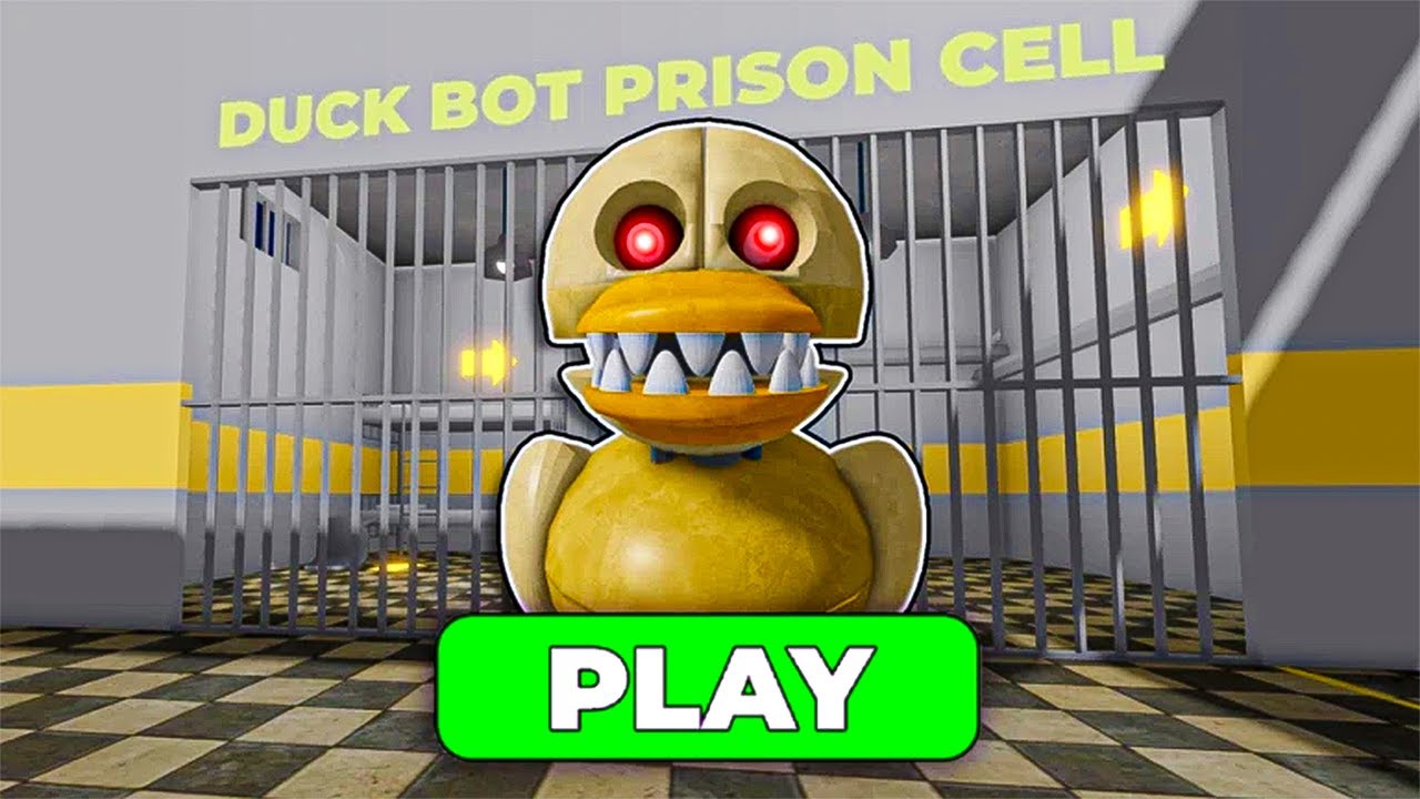 DUCK BOT PRISON RUN! (Obby) ROBLOX