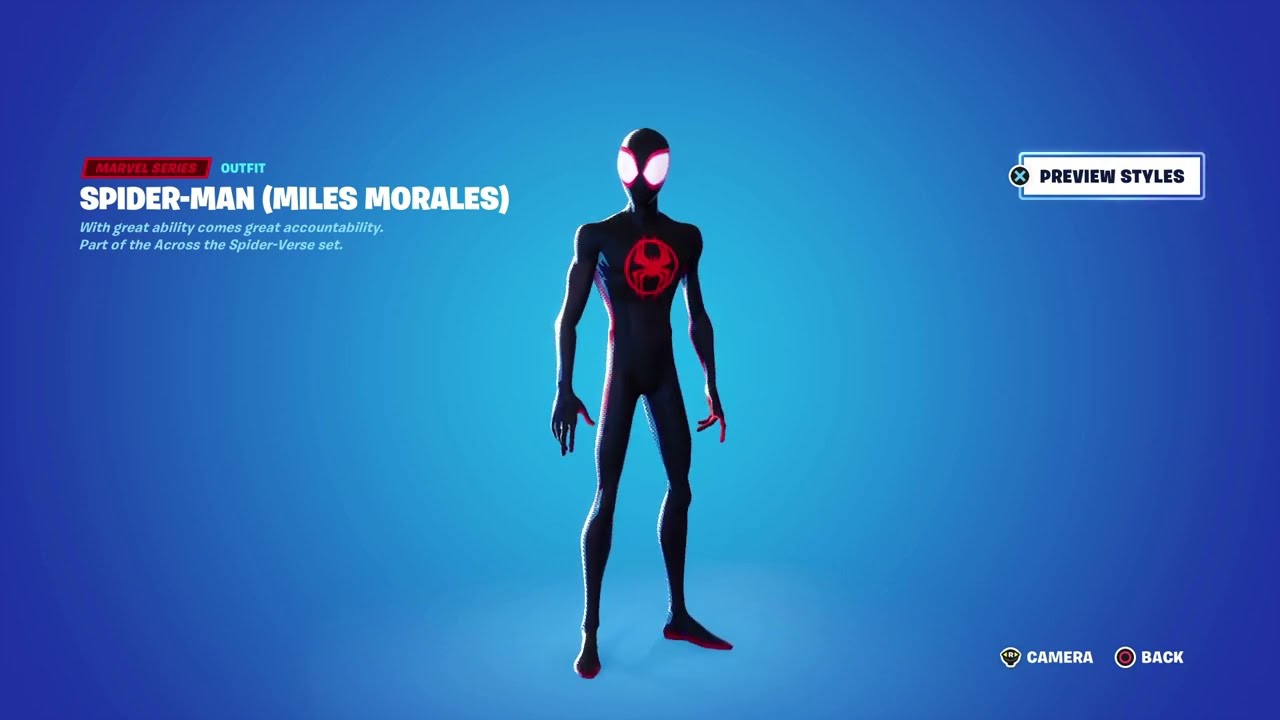 Fortnite Miles Morales Skin Preview !!! 😱