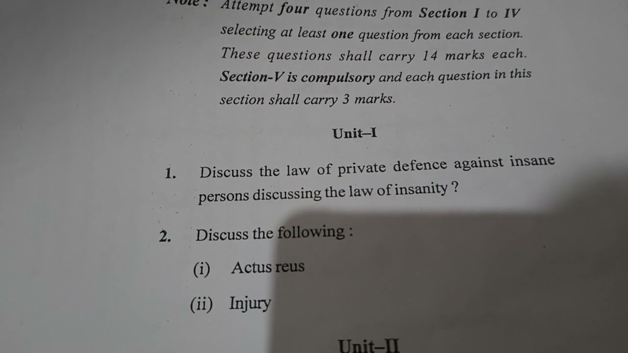 BNS 2023 or IPC (LLB sem 1 pyq)