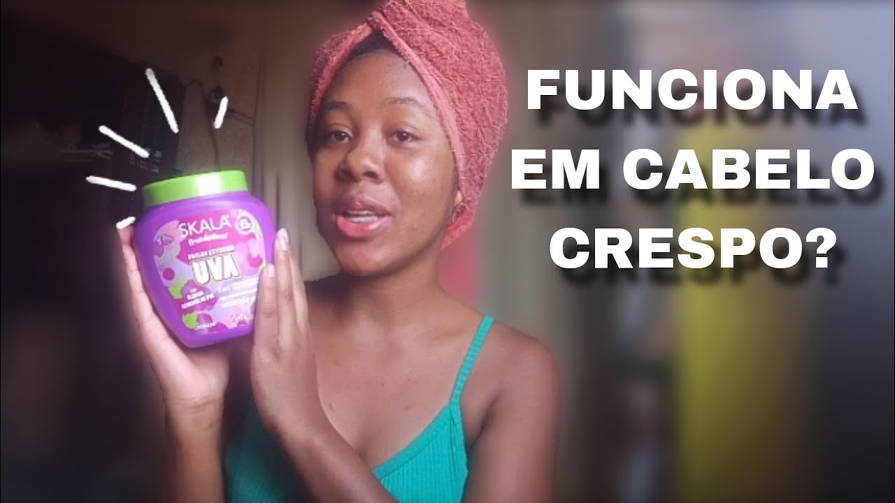 Creme de Uva Skala funciona em cabelo crespo? 🍇 Testei e mostrei o resultado!