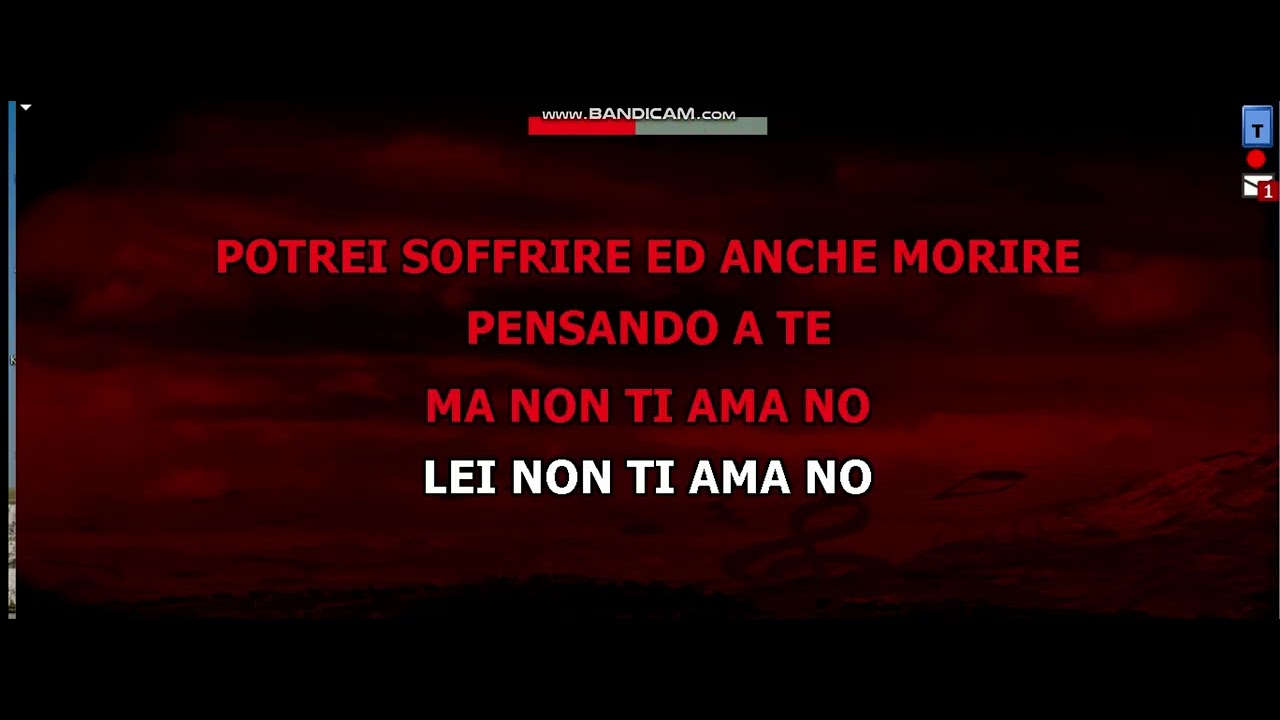 Mina   Non Credere  karaoke