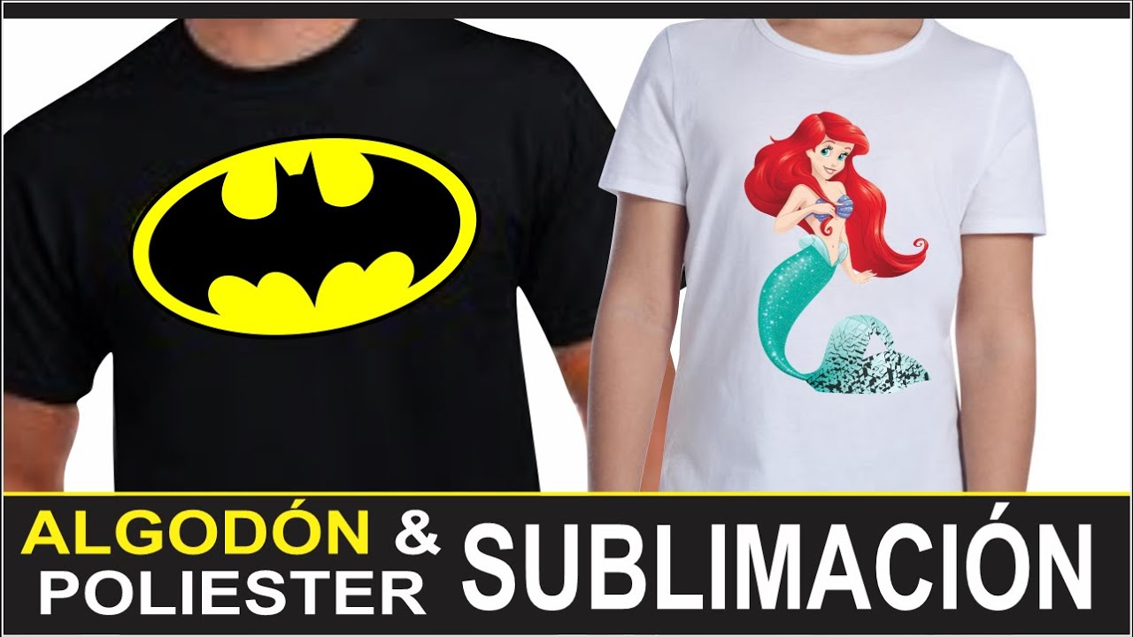 🔵 Cómo SUBLIMAR camisetas de ALGODÓN y POLIESTER 👕 paso a paso. 💪 SUBLIMACIÓN con PAPEL BIFAZ.