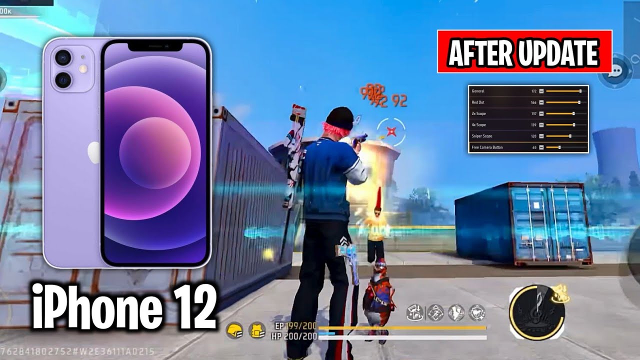 iPhone 12 🔥 Free Fire Sensitivity Settings | iPhone 12 Free Fire Headshot Settings
