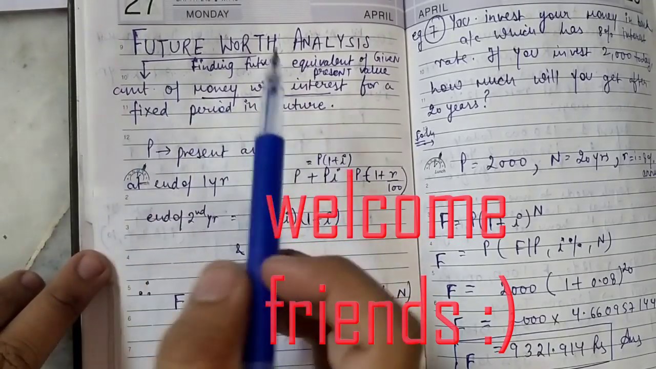 2 NUMERICALS FUTURE WORTH ANALYSIS | Engineering Economics