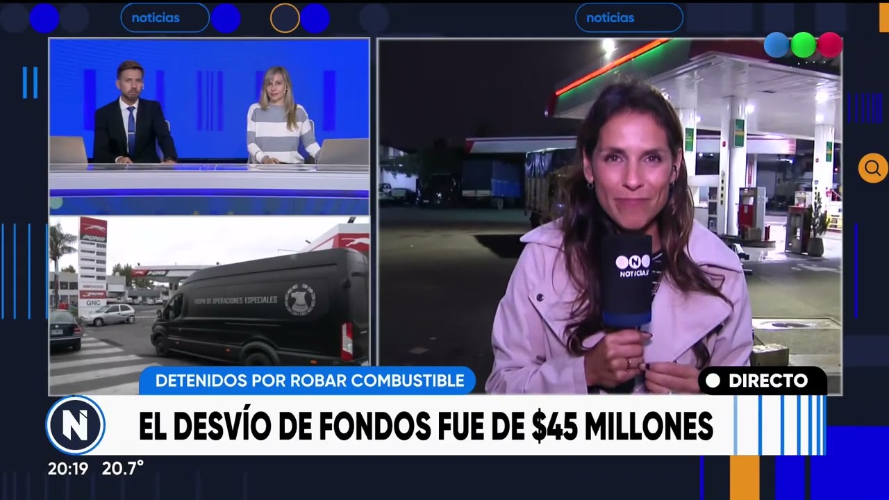 Policías detenidos por robar combustible | Telefe Rosario