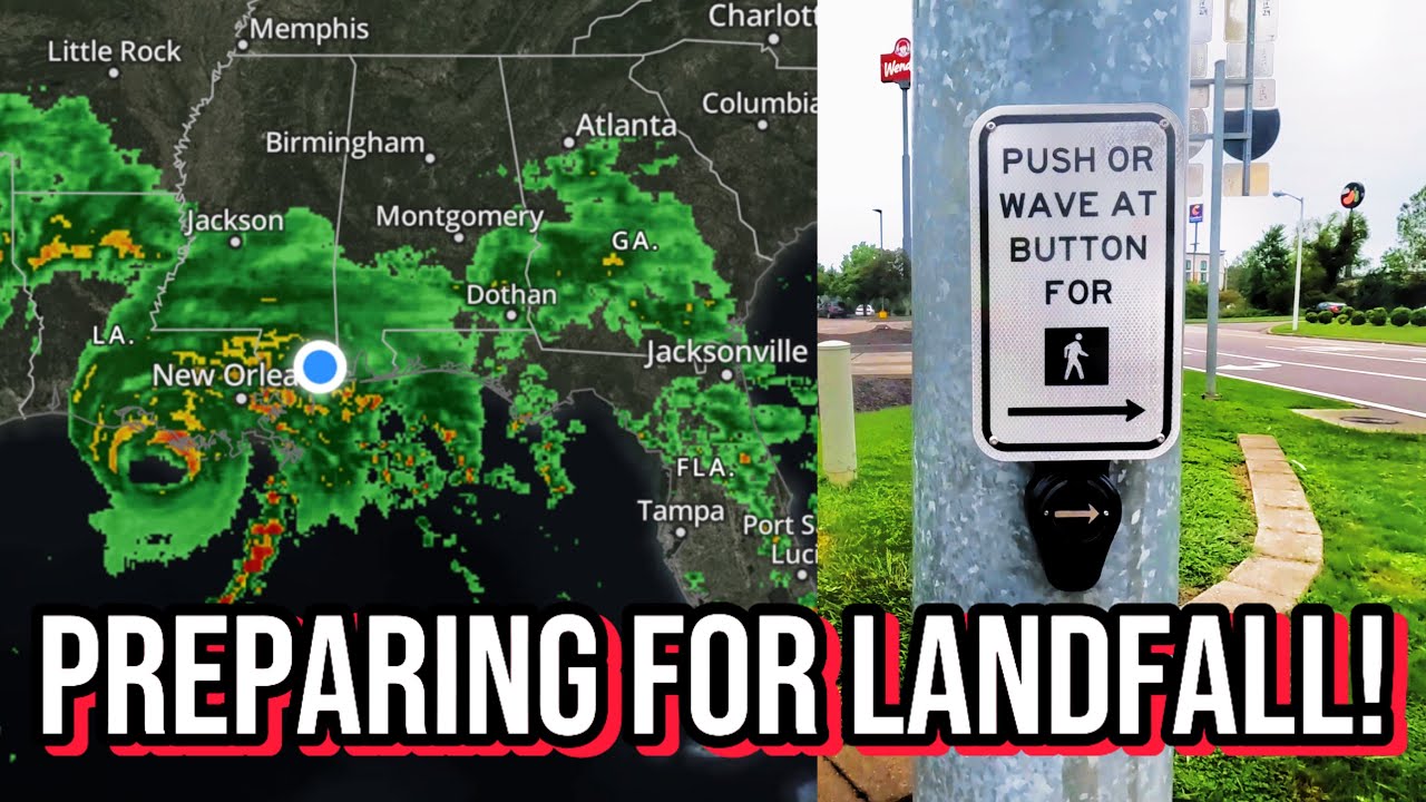 Подготовка светофоров к урагану!!