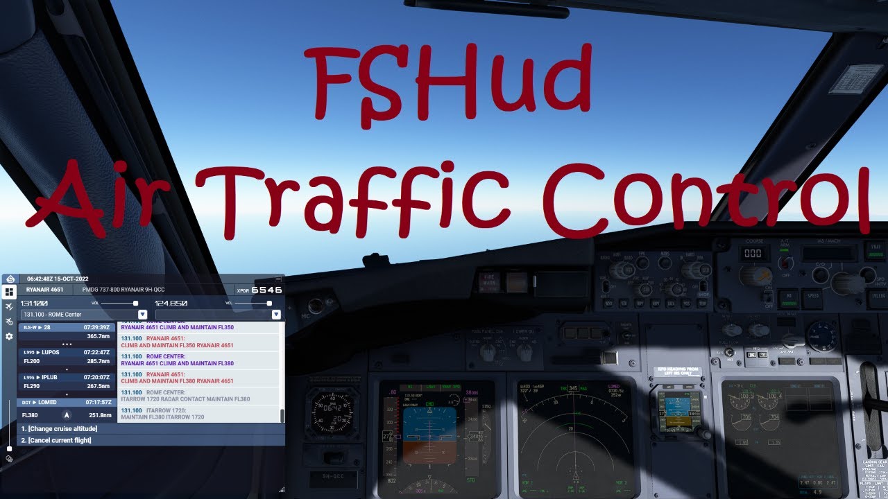 MSFS: FSHud. Un ottimo tool di controllo ATC, però...