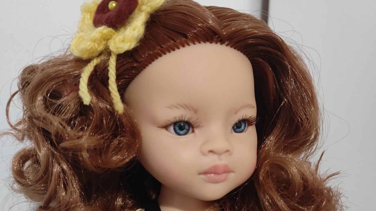 Mi muñeca Manica de Paola Reina pasa por peluquería, rizos, tinte, peinado y ropa nueva a medida 😍😍😍