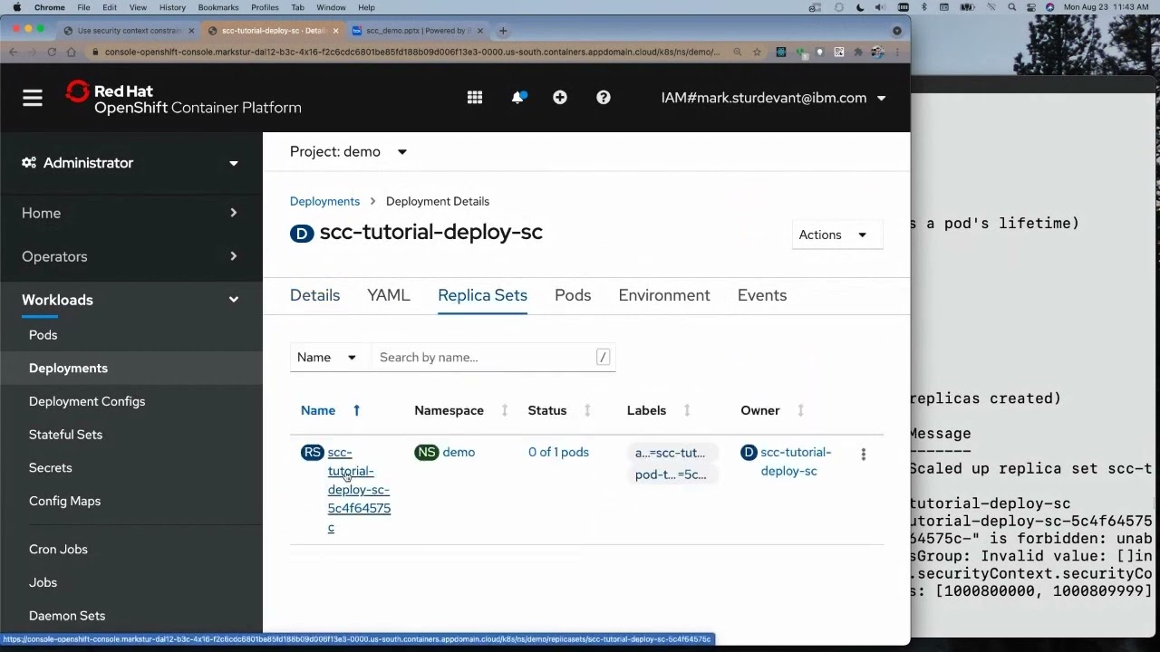 Hands-on Demo: Use SCCs to restrict and empower OpenShift workloads