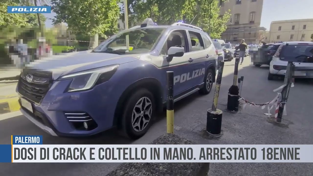 Palermo: dosi di crack e coltello in mano. Arrestato 18enne