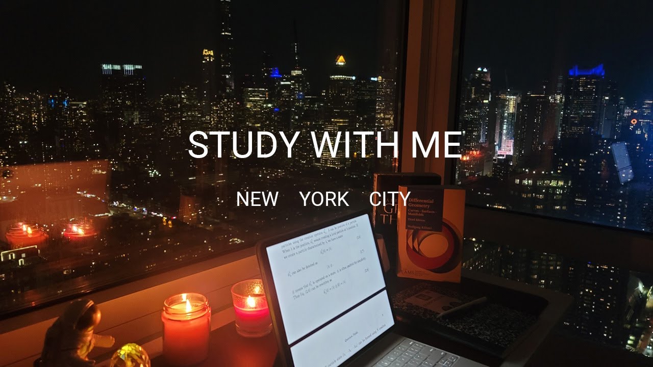 3 HOUR STUDY WITH ME / New York City / Pomodoro / Background noise