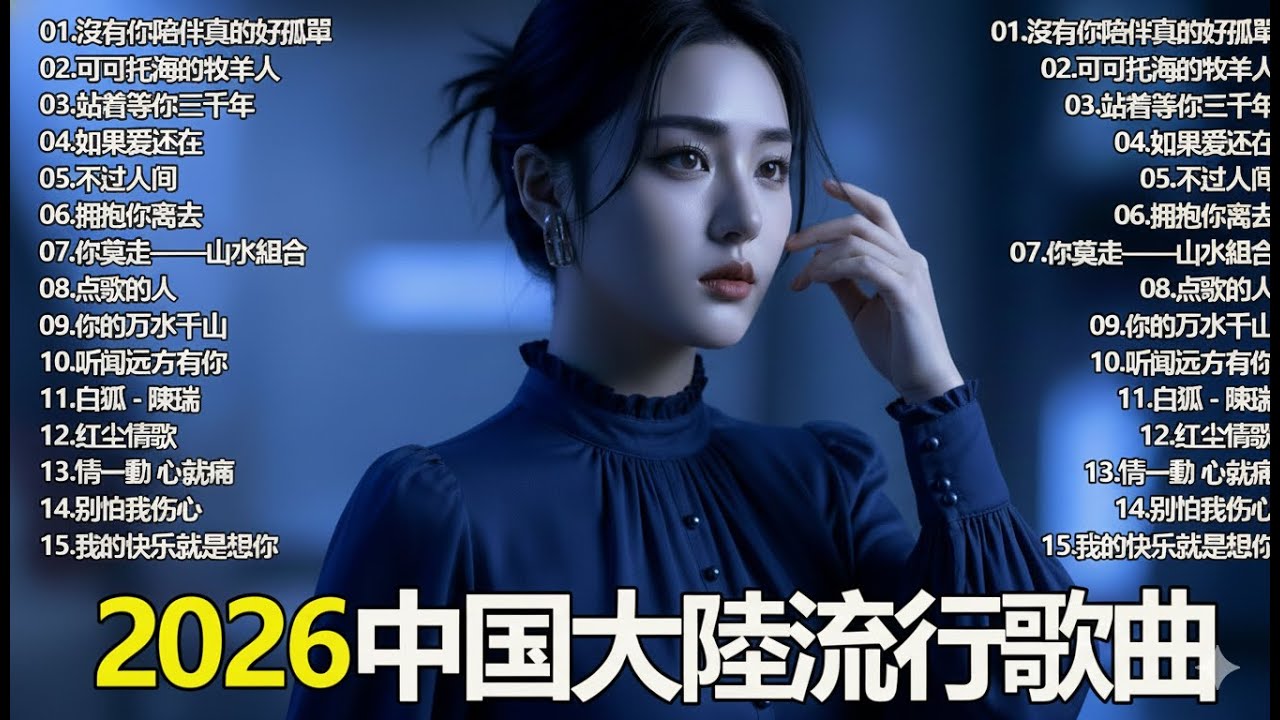 Top Chinese Songs 2026💿💿2026流行歌曲【無廣告】2026最新歌曲 2026好听的流行歌