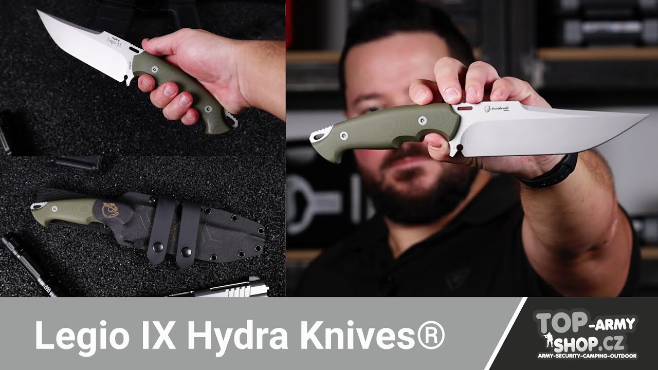 Nůž Legio IX Hydra Knives® pořádný kus oceli! Rigad