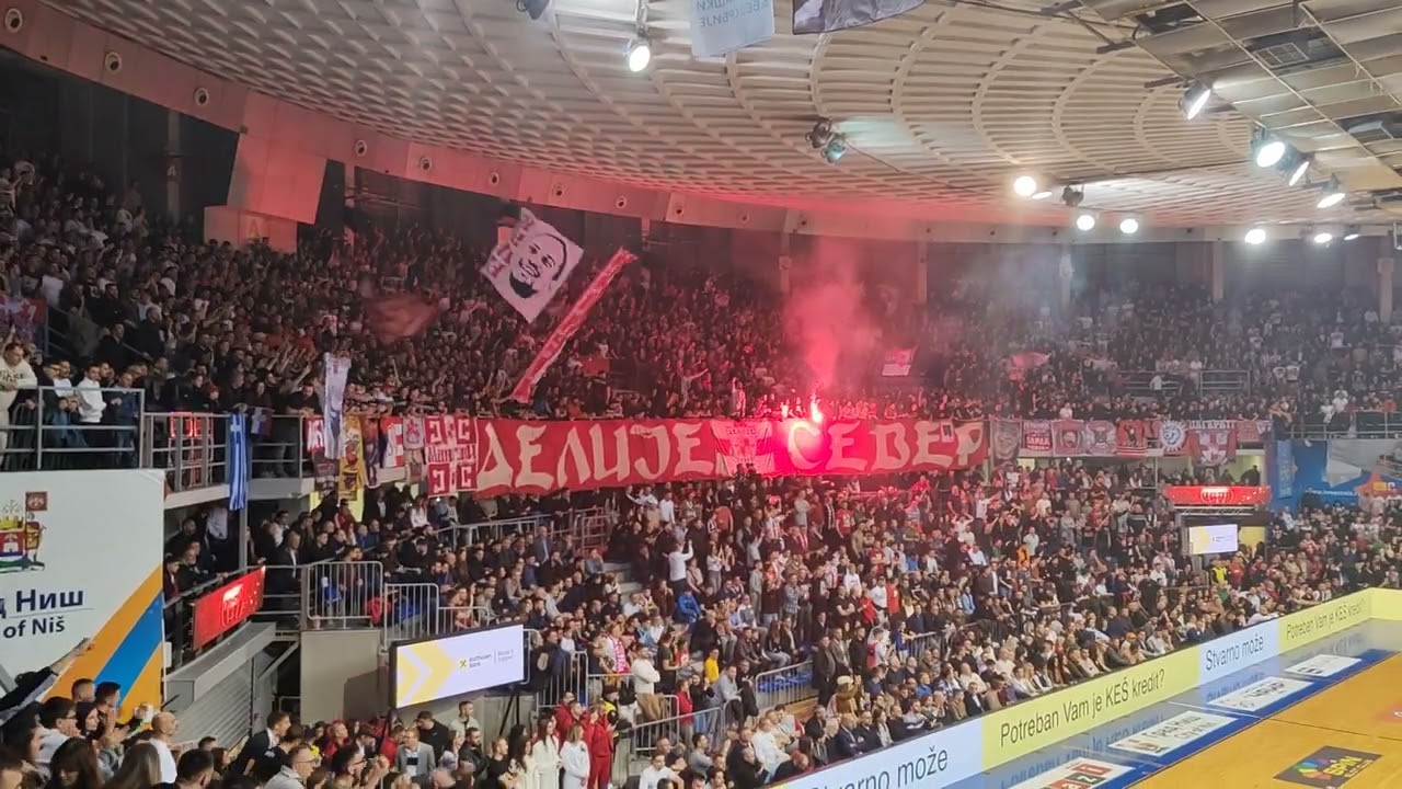 Bakljada Delija na finalu Kupa Radivoja Koraća u Ni&scaron;u