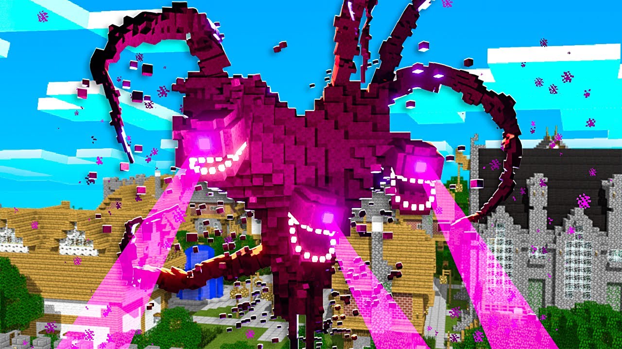 coloquei o boss mais forte no Minecraft... wither storm