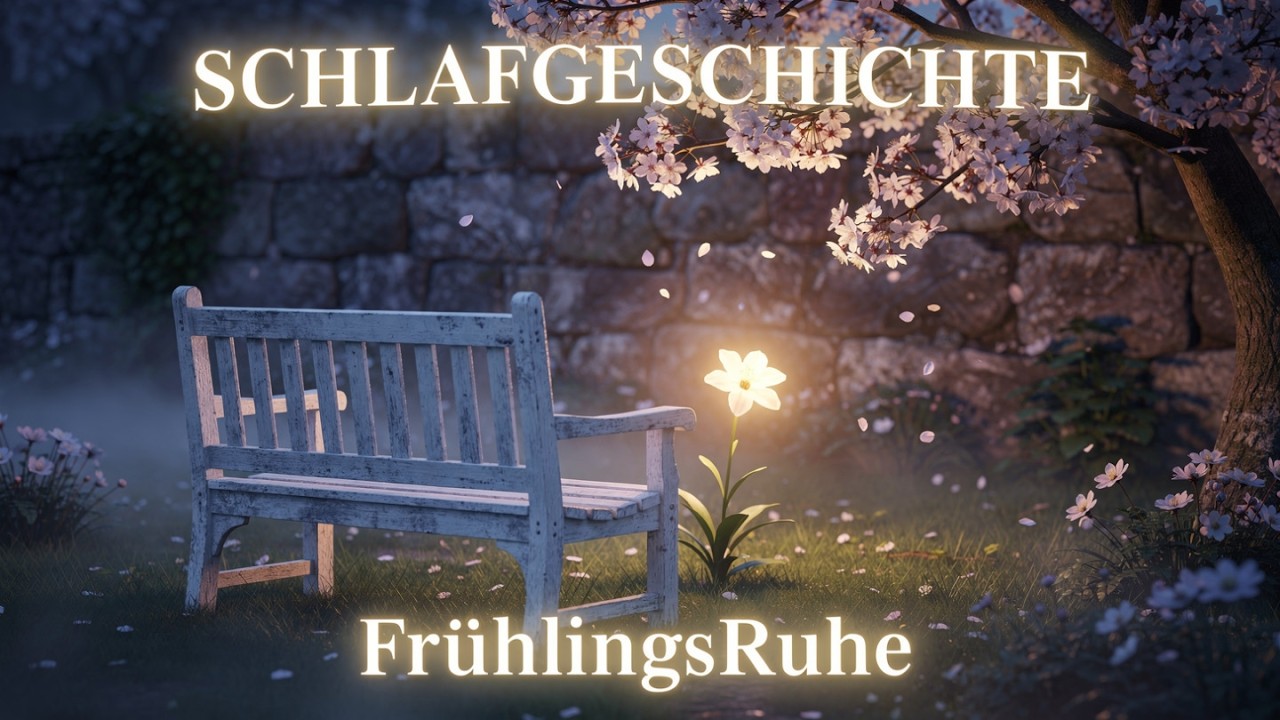 Schlafgeschichte: Die Gartenbank und die erste Blüte (Zum Einschlafen)