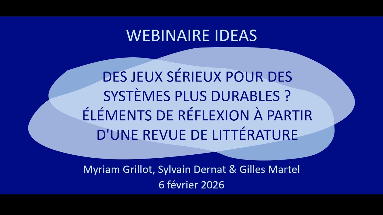 Des jeux sérieux pour des systèmes plus durables?