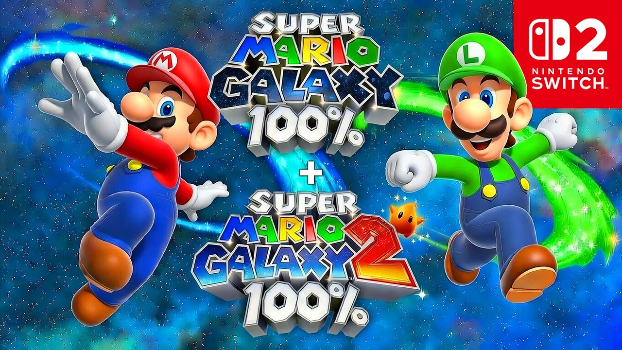 Super Mario Galaxy 1+2 (Switch 2) - Full Games 100% (242 Stars)