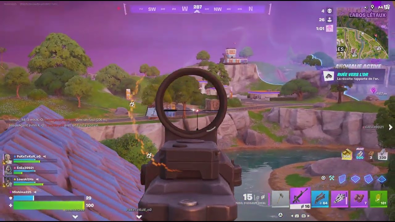 Fortnite Battle royal sections