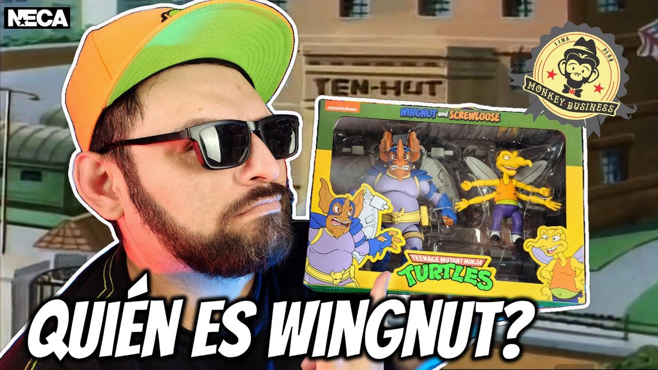 BATIMUTANTE & ZANCUDIN | NECA TMNT CARTOON WINGNUT & SCREWLOOSE 2 PACK - UNBOXING/ REVIEW EN ESPAÑOL