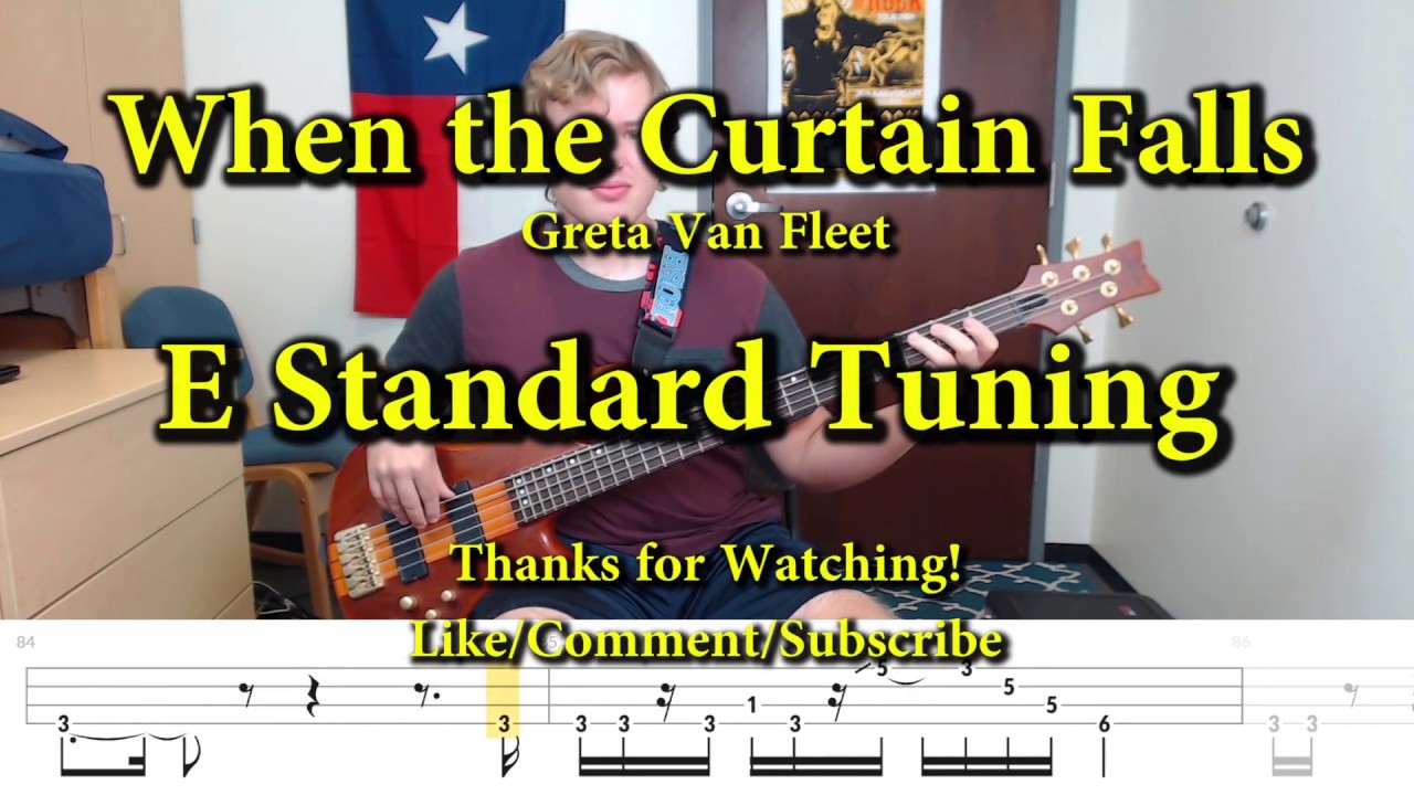When the Curtain Falls - Greta Van Fleet (Bass Cover with Tabs)