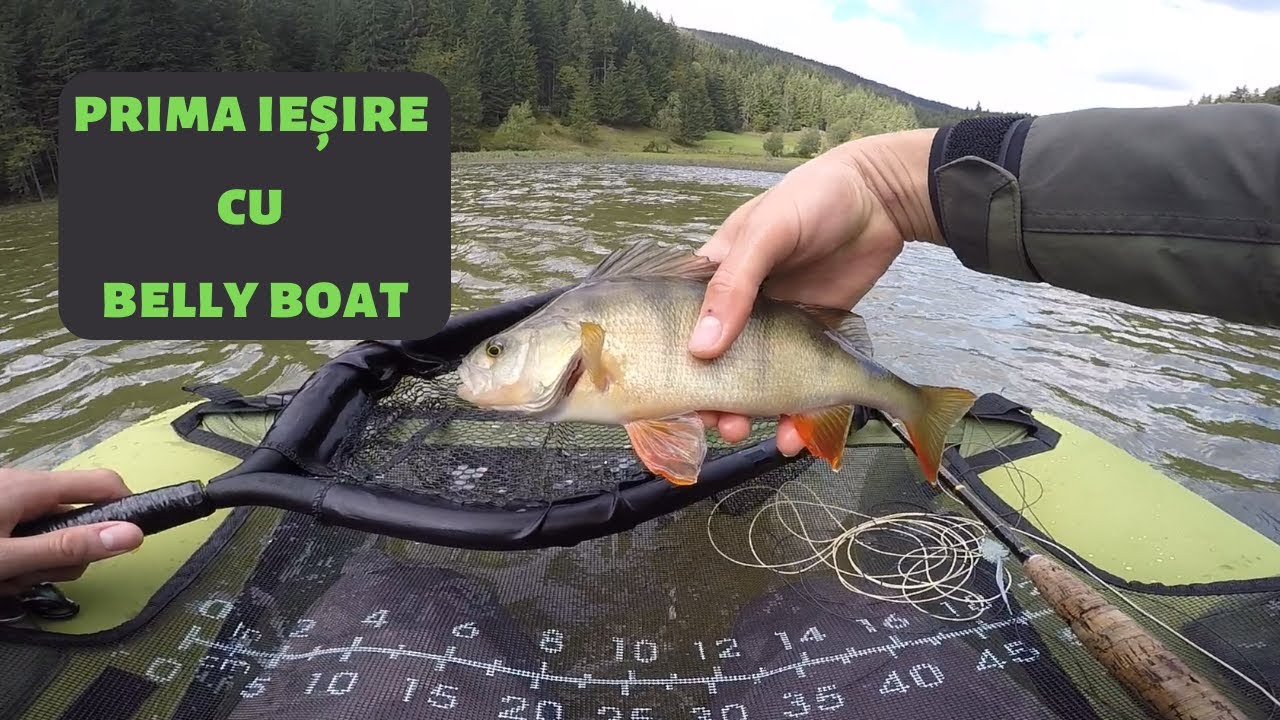 Pescuit la MUSCĂ(streamer) - PRIMA ieșire cu BELLY BOAT
