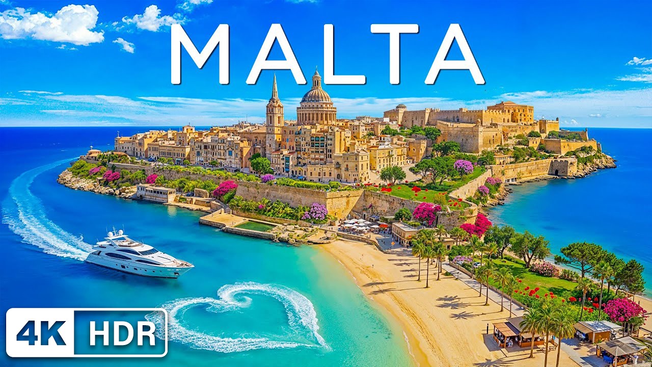 Malta 4K - Relaxing Music Along With Beautiful Nature Videos