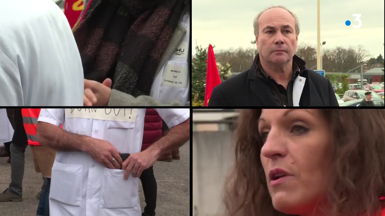 Paroles d'hospitaliers lors de la manif du CHU de Limoges du 17 décembre 2019