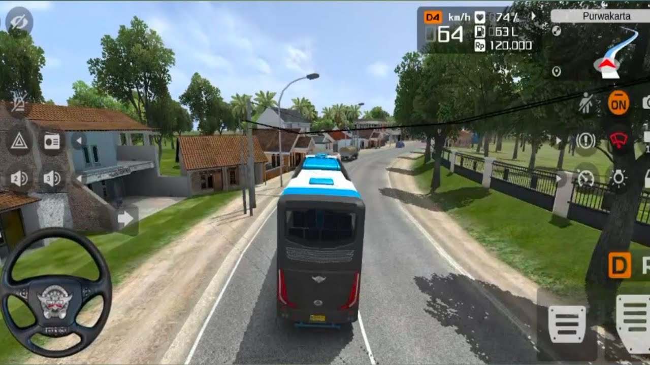 BUS INDONESIA GAMEPLAY | BUS DRIVING ANDROID GAMEPLAY 