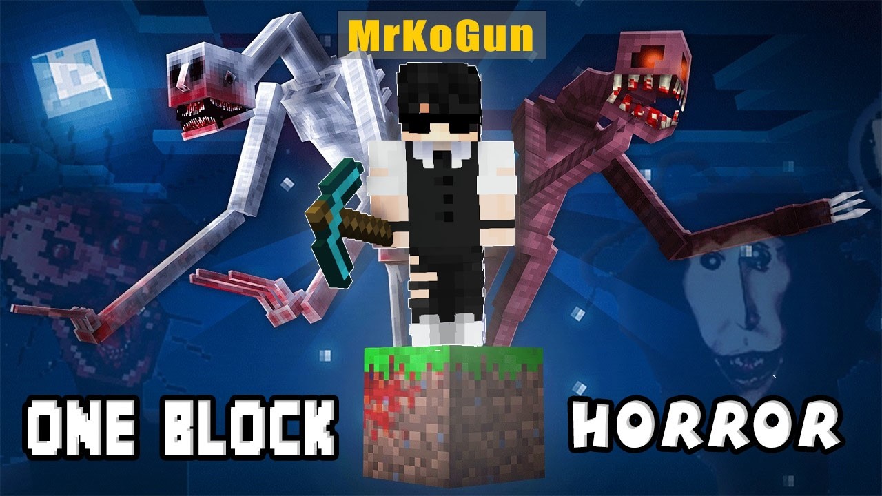 Minecraftထဲမှာ Horror OneBlock ဆော့ခဲ့တယ်
