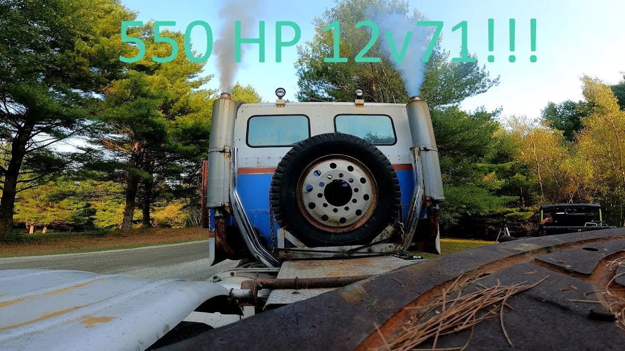 12v71 Detroit Diesel Powered 1973 Peterbilt 352 Cabover - Episode 21 - Let's turn it up