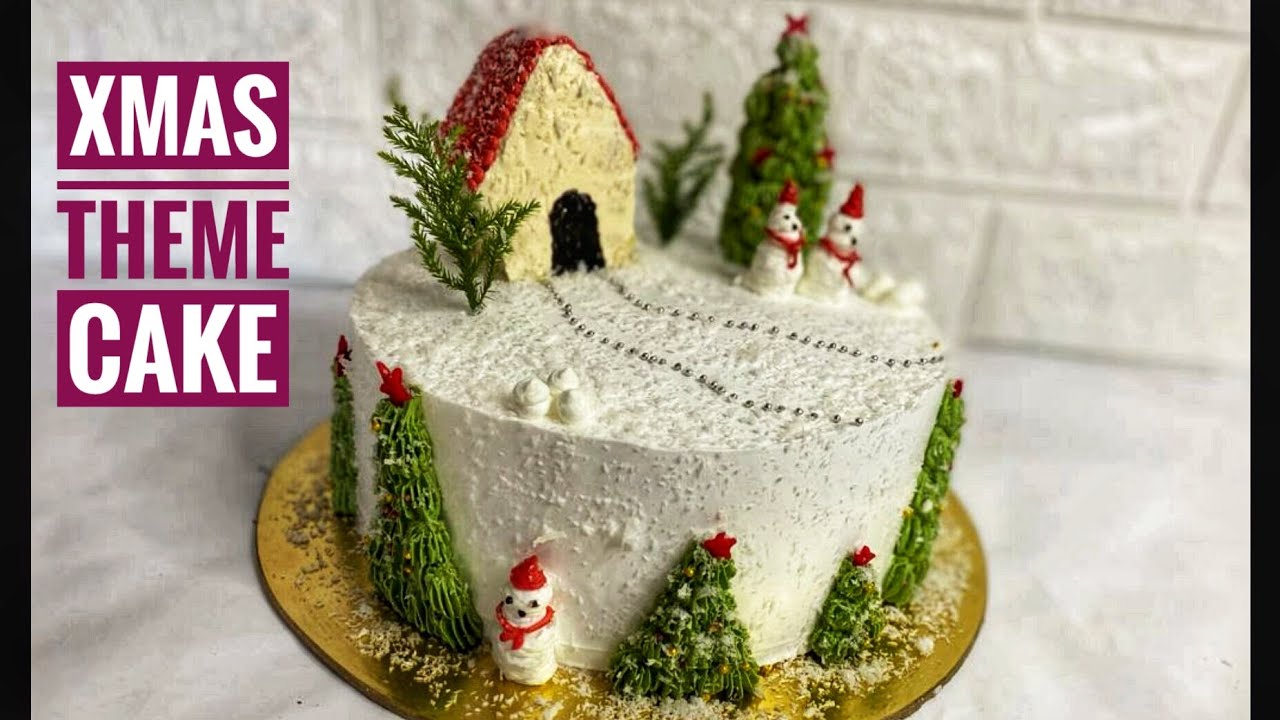 ക്രിസ്തുമസ് ന്യൂയെർ തീമിൽ ഒരു കേക്ക് |Xmas Neaw Year Theme Cake |Xmas New Year SpecialUmmees Kitchen