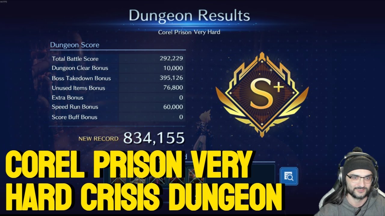 Corel Prison Crisis Dungeon S+ Very Hard - FF7 Ever Crisis