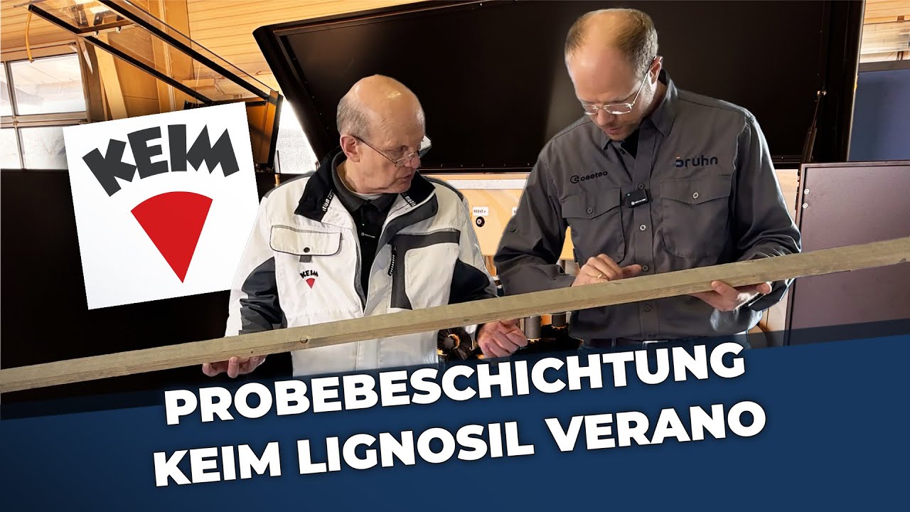 KEIM Lignosil Verano - perfekt auf dem Streichautomat A250 verarbeitet!